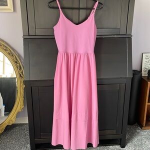 Athleta - Layered maxi summer dress, bubblegum pink